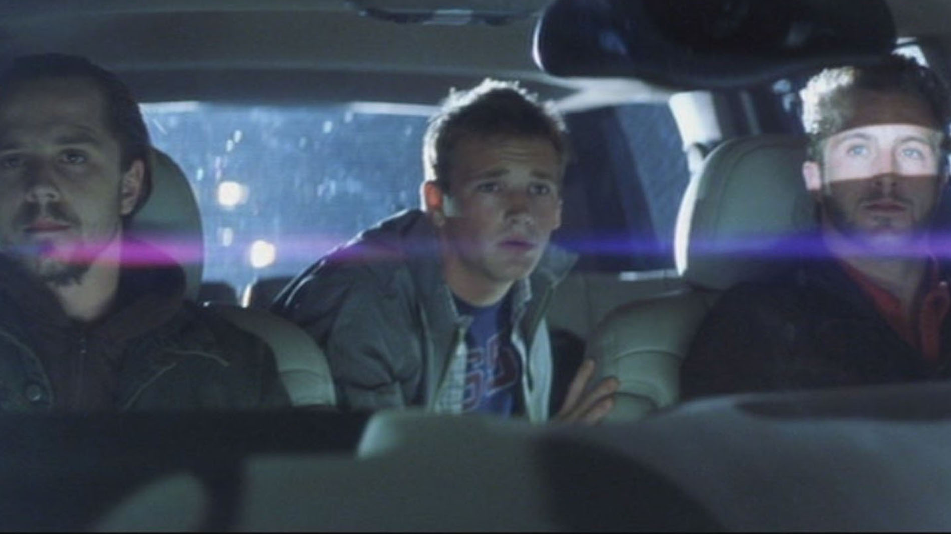13d. Kip (Ribisi) Toby (Scott) & Tumbler (Cann) Boosting Caddy SUV no