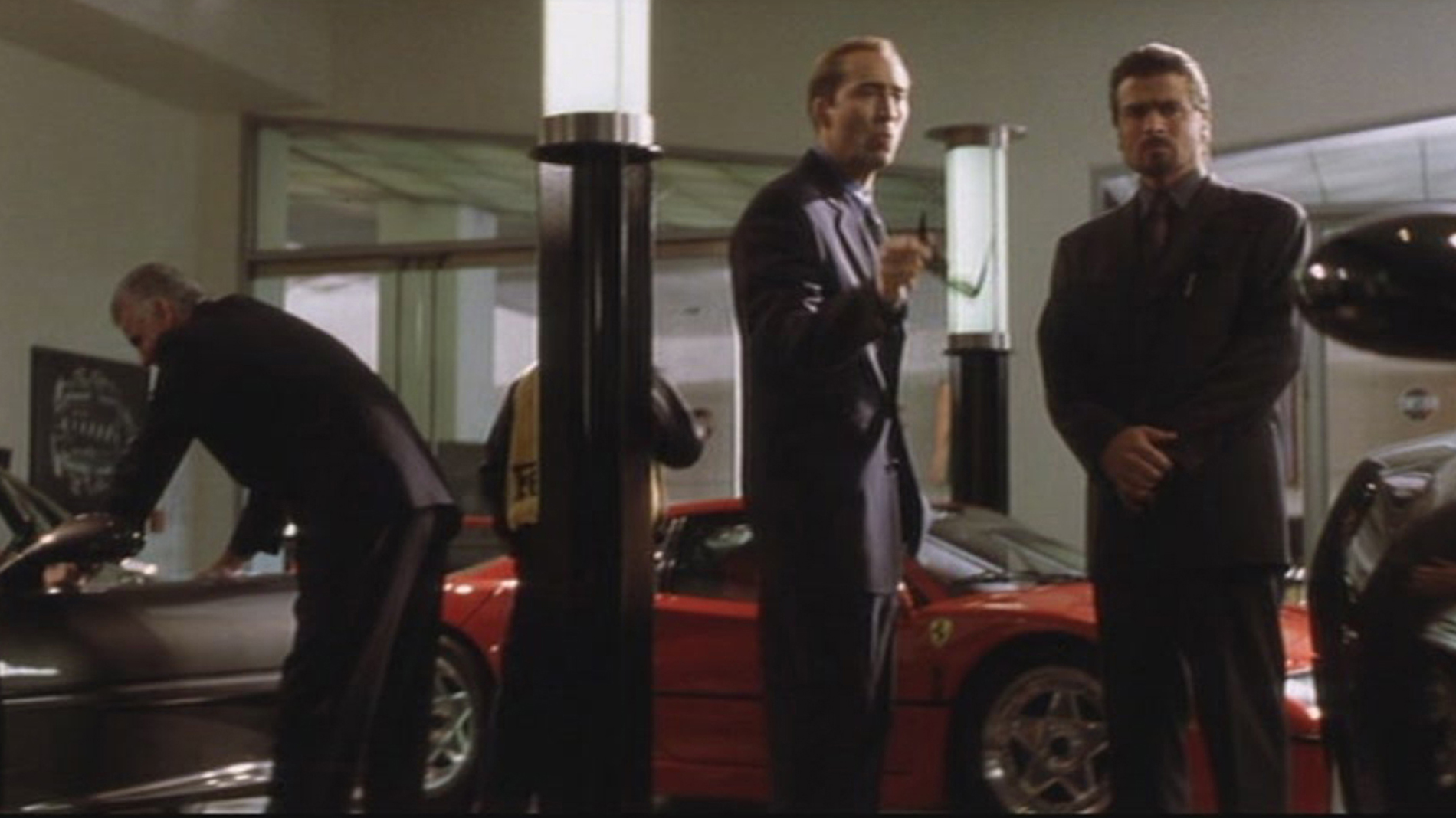 6. Memphis (Cage) Talks to Ferrari Salesman (Shellen) no