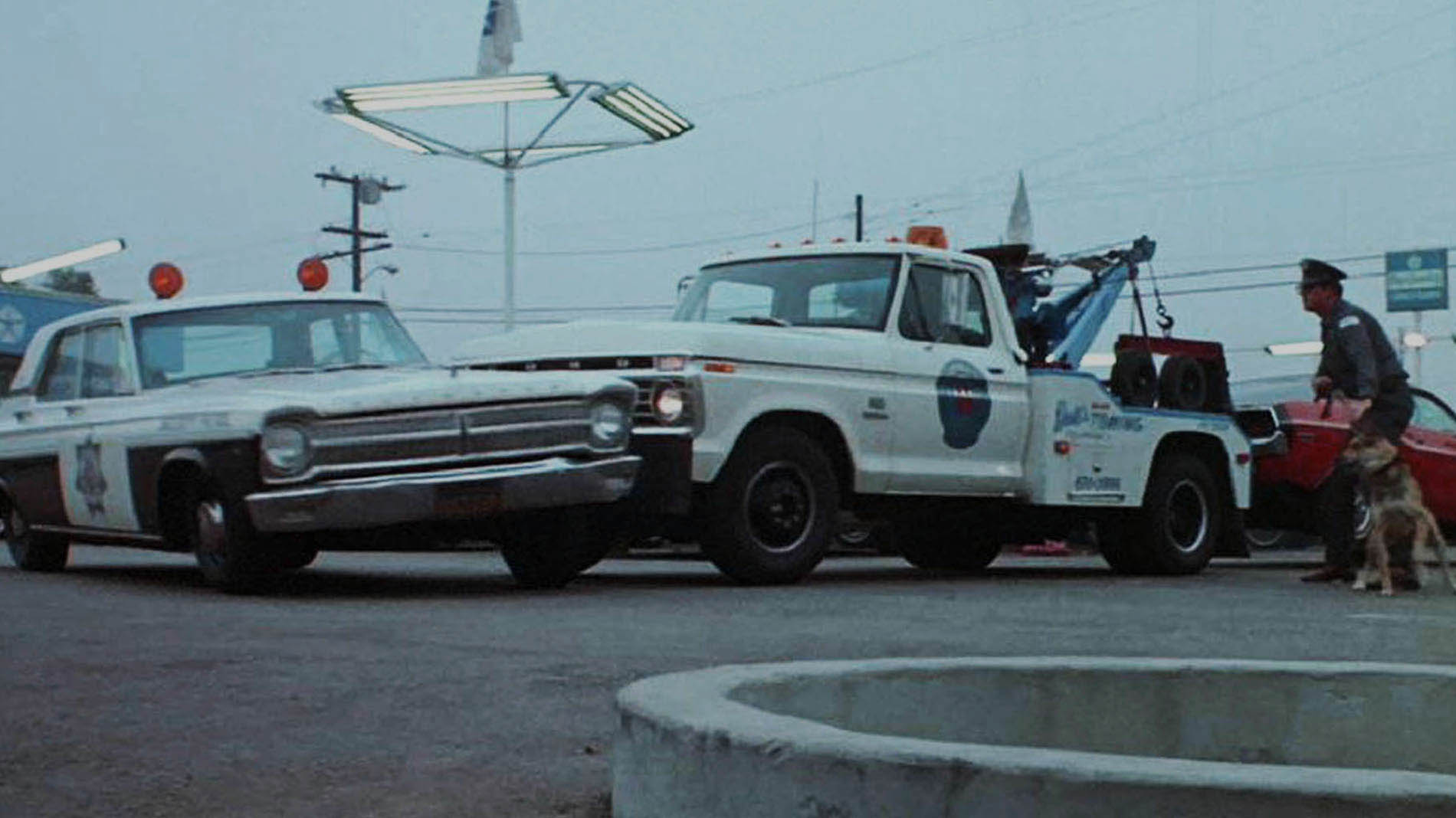 1. Tow Truck with stolen car a