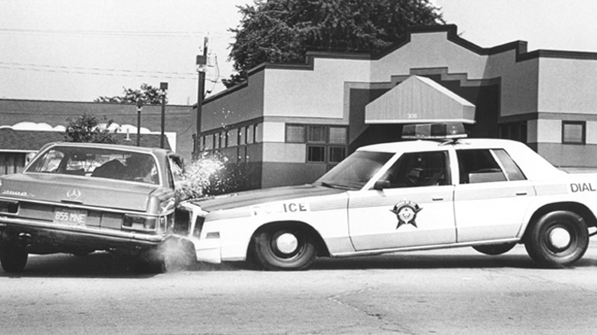 ZC Cop car slams into The Red car