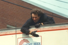 C Toby Hanging on to Semi Truck