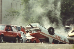 K Wrecked Police cars