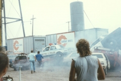 S Crew run to help Stunt Drivers