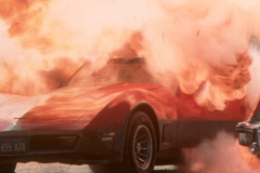 14. Red Corvette blows up