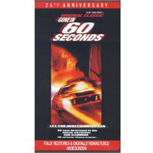 25TH Gone in 60 Seconds DVD  $19.95